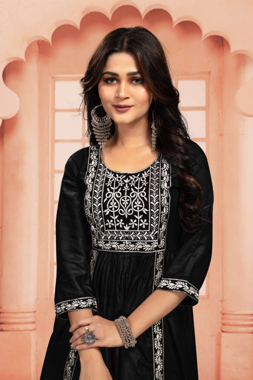 Flora 3 Regular Wear Rayon Printed Anarkali Kurti Collection